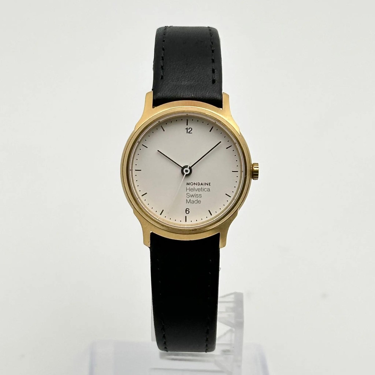 Mondaine Helvetica No1 26mm Gold-Tone Steel White Dial Ladies