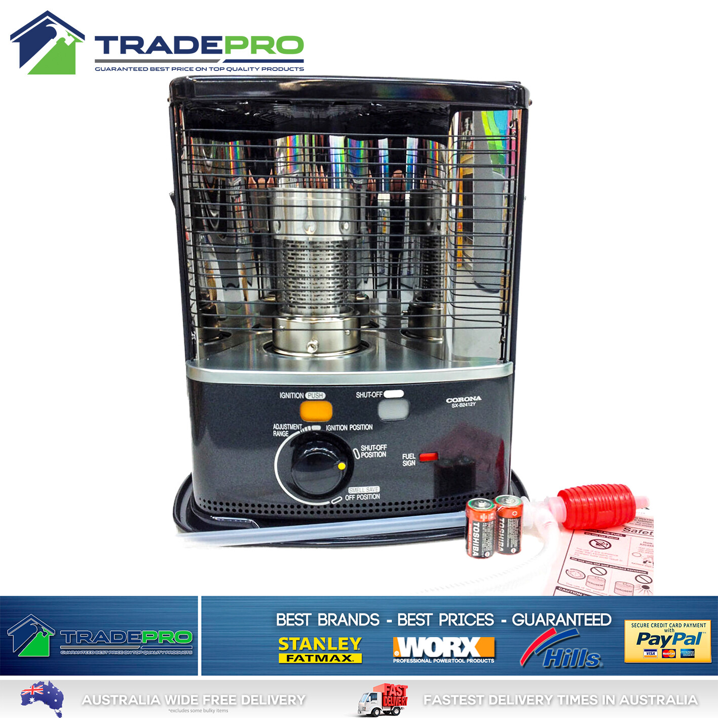 Kerosene Heater Kero PRO Auto Ignition Efficient Portable Large Room