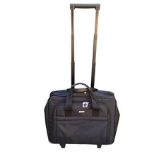 Solo New York Carnegie Rolling Case Supply Luggage Laptop Bag B100 Black Airport