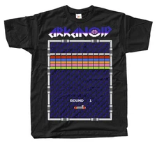 Arkanoid ROUND 1 NES game T SHIRT BLACK ALL SIZES S-5XL