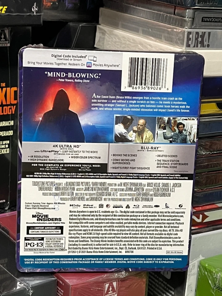 Unbreakable (4K ULTRA HD / BLU-RAY BEST BUY LIMITED EDITION STEELBOOK BRAND NEW! Foto 2 de 4