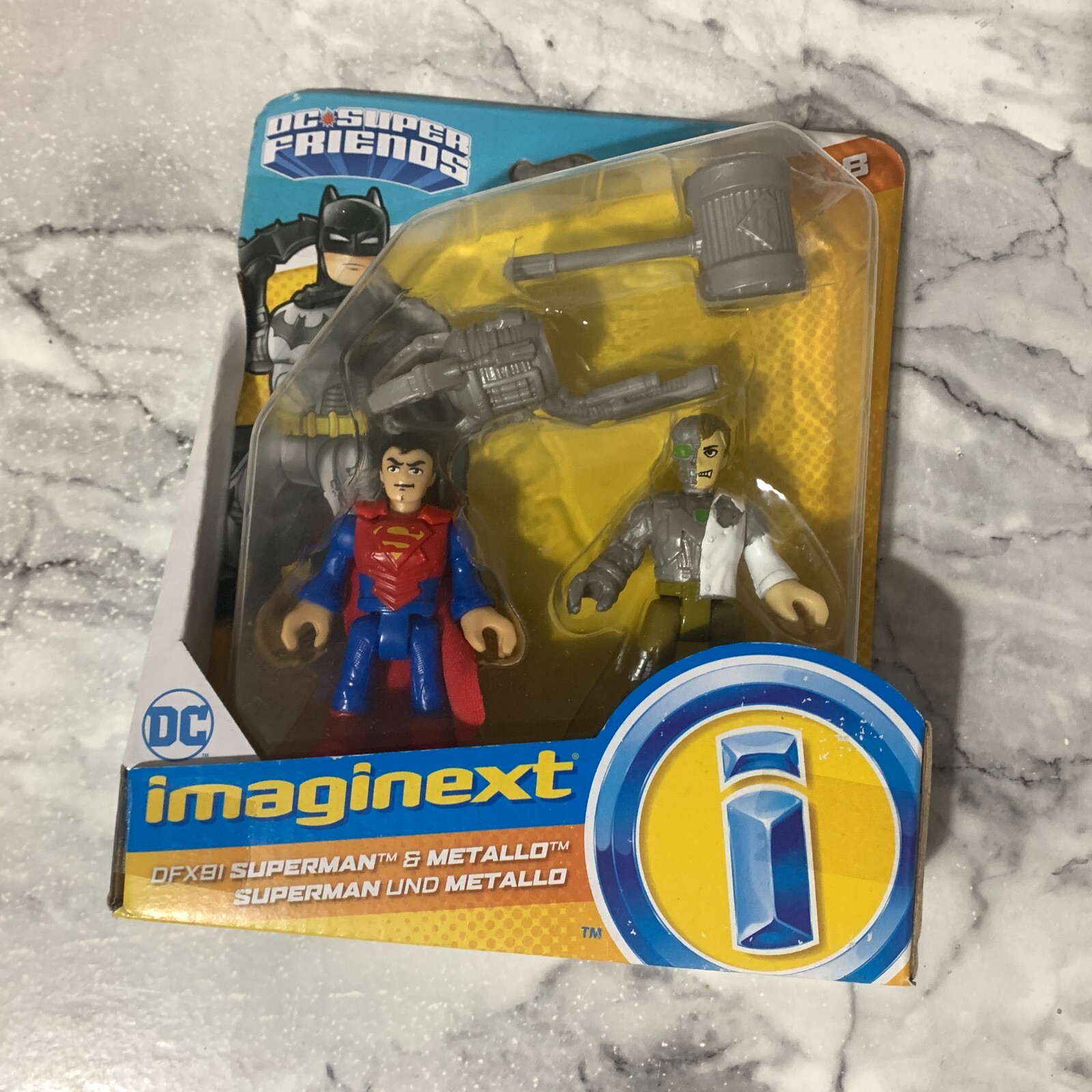 New Fisher Price Imaginext Toy DC Super Friends Superman and Metallo Figures