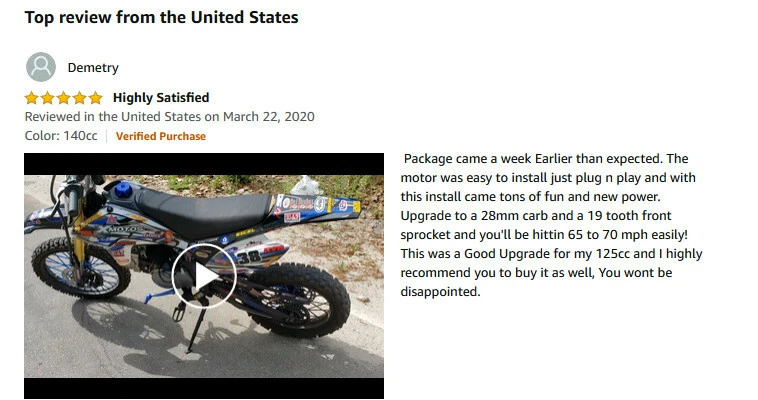 Kit de motor de carreras Lifan 140cc 4 tiempos enfriador de aceite Pit Dirt Bike Honda CRF50 Foto 2 de 4