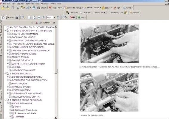 Hyundai Coupe Tiburon I (1996-1999) manuale officina - repair manual - Immagine 3 di 3