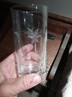 Set of 5 Clear Etched Water/Juice Glasses - Holds 12 Ounces - Good Condition — photo 3