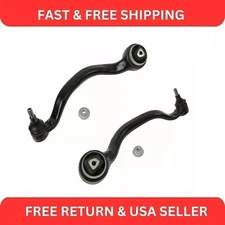 For BMW E70 E71 Two Front Lower Forward Control Arm Tension Strut Lemfoerder