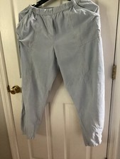 Vintage Unbranded Light Blue Small Corduroy Elastic Waist Women's Pants-Size Sm