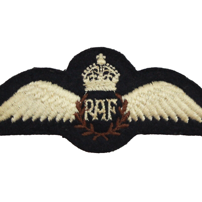 King George V Lingot Fil Brodé Royal Air Force Raf Blazer Patch