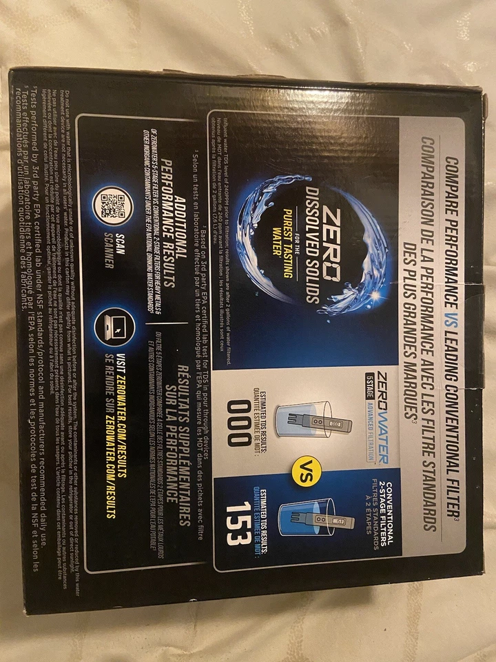 Zerowater pitcher 5 stage advanced filtration 20 cup 4,7 LITRE*NEW* - Image 2 of 4