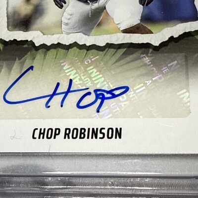 Chop Robinson AUTO Jungle /25 RC Rookie Card Miami Dolphins Penn