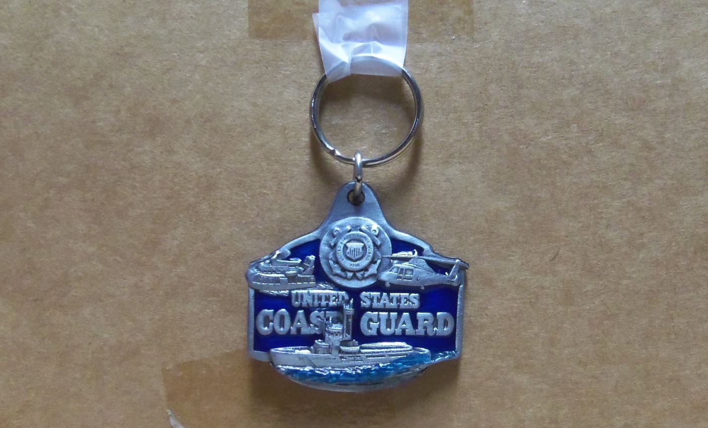 Siskiyou Buckle Co. - United States Coast Guard - Zinc / Pewter - Key Ring