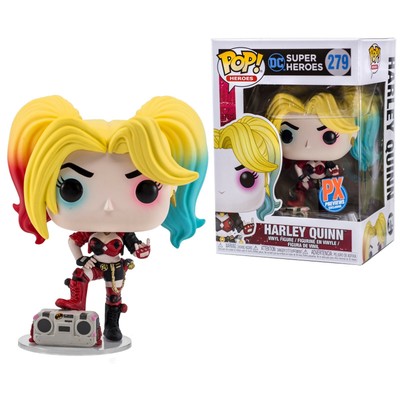 Harley Quinn With Boombox Funko Pop #279 DC Super Heroes PX Previews Exclusive | eBay