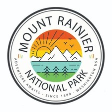 Mount Rainier National Park Sticker Washington National Park Decal