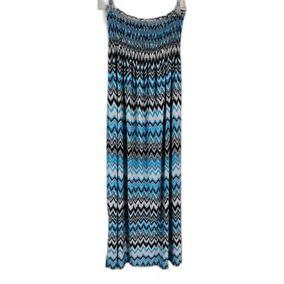 blue dress for baby girl Momyknows White Boho Lace Bandeau Crop Ruffle 2-in-1 Side Slit Photoshoot  Maternity Maxi Dress