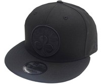 New Era Boston Celtics Black On Black Nba Snapback Cap 9Fifty Osfa Limited