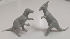 Marx Dinosaurs 2nd Series Plastic Vintage 1970s Prehistoric Playset Set of 2