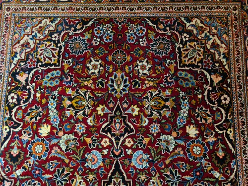 Handgeknüpfter Perser Keshan Orientteppich 220x133cm - Bild 14 von 24