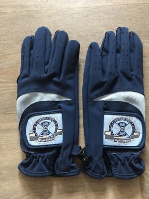 Reithandschuhe Equitheme blau, Erwachsene XS, neu mit Etikett.