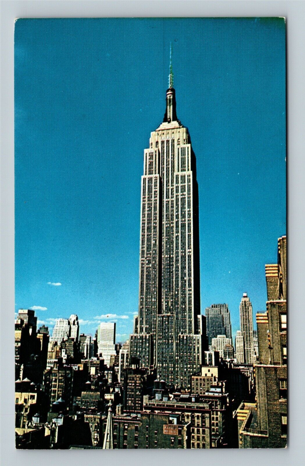 Empire State Building New York City Vintage Skyline Souvenir Postcard
