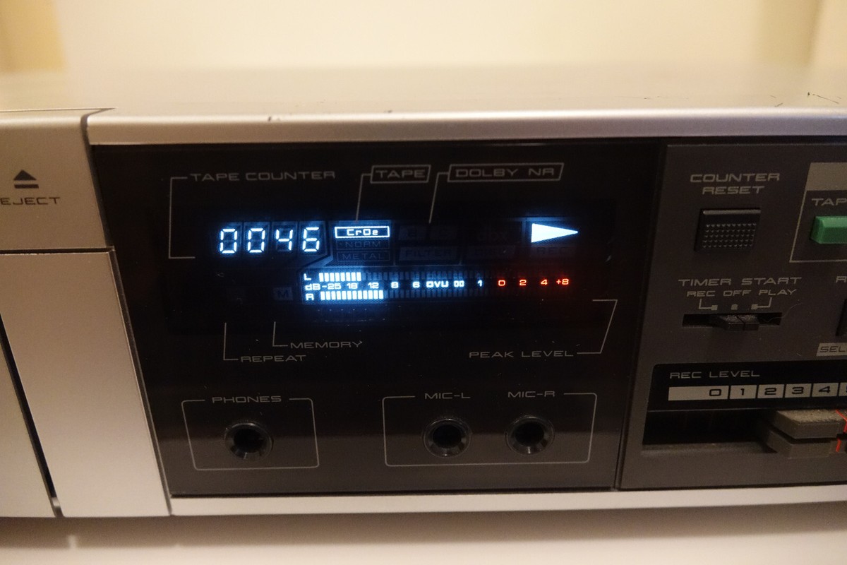 Akai GX-A5X Audio Cassette Player Silver Made in Japan Tested