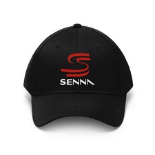 Ayrton Senna Racing Black Hat Twill Cap Baseball Cap