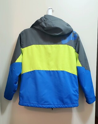 DC Snowboard Ski Snowboard Jacket Youth Small Grey Yellow Blue