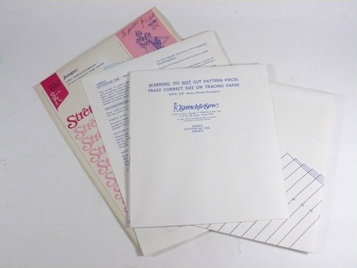 Vtg STRETCH & SEW Pattern 1535 Woman's JUMPER Dress Size 28-42 Ann Person uncut - Picture 3 of 3