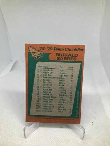 1978-79 Topps Hockey ~ Cards #1-294 ~ You Pick Free Shipping!!!!!!!!!!!!!!!!! - Picture 294 of 410