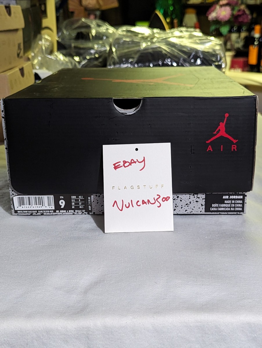 NIKE Jordan 6 Retro Blue Sport Blue Infrared 2014 (384664107) NEW