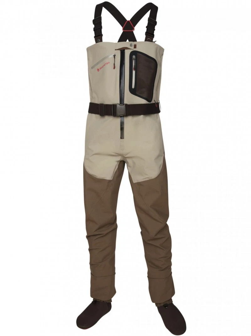 redington zip front waders
