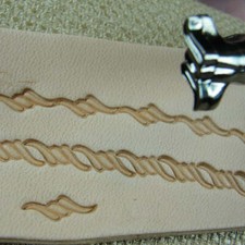 Pro Crafters Series - 2-Prong Barbed Wire Geometric Stamp Leather Tool