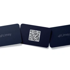 3-Pack Networking NFC Business Card by Limey - Tap & Share QR Code