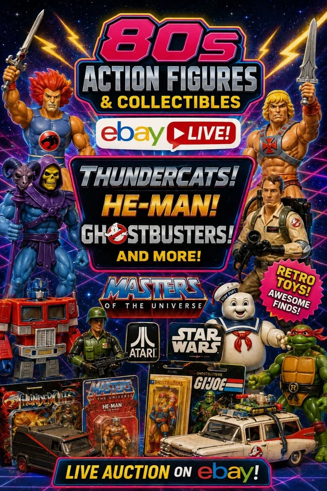 80's Action figures and collectibles ie Thundercat's, He-man, Ghostbusters