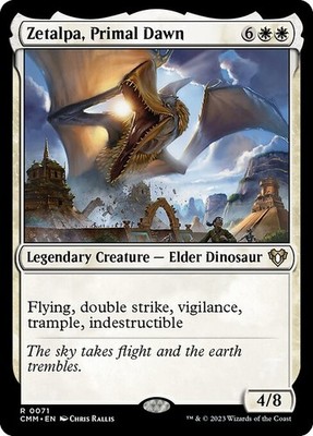 Zetalpa, Primal Dawn NonFoil Commander Masters 71 NM MTG