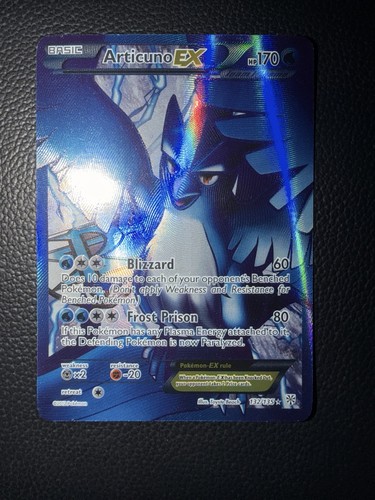 Pokemon Team Plasma Storm Holo Ultra Rare Full Art Articuno EX 132/135