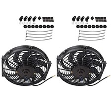 2X 12 Inch Universal Electric Condenser Radiator Cooling Fan