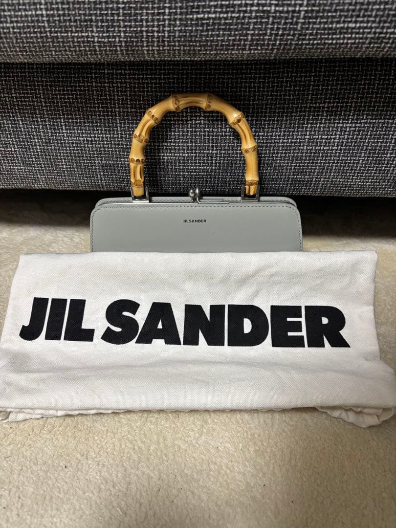Jil Sander Goji Bamboo Shoulder Bag Women Bag Original Collection
