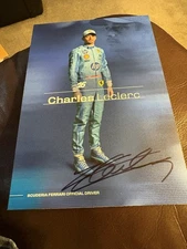 Charles Leclerc Signed Official Ferrari 2024 Miami GP Card