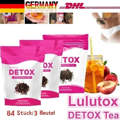 3X Lulutox Tee-Gewichtsverlust,Hilft Blähungen Zureduzieren Detox Energizing Tee