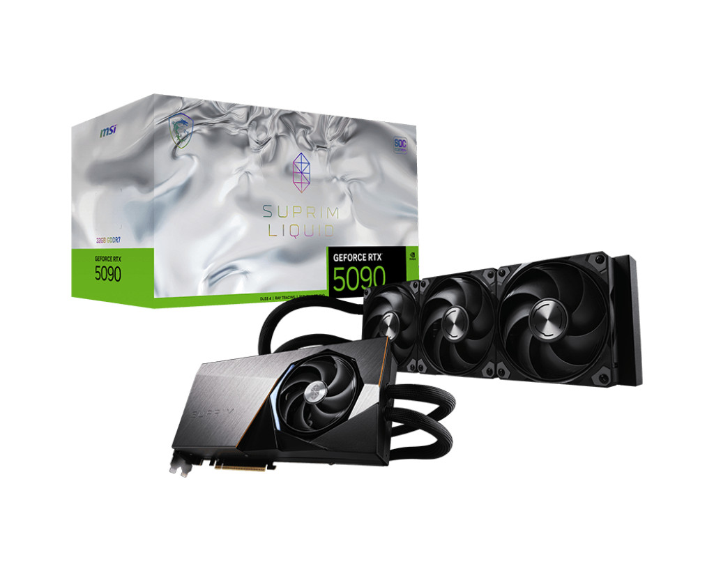 MSI GeForce RTX 5090 32G SUPRIM LIQUID SOC Graphics Card-