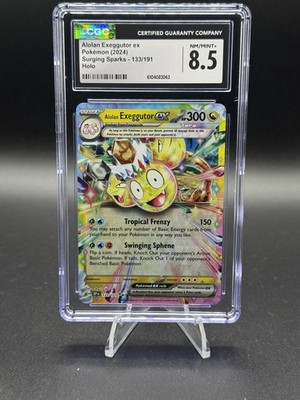 133 191 pokemon card Alolan Exeggutor ex 133/191 Sv08: Surging Sparks Holo for sale online
