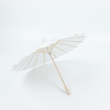 4 White 16" Paper Umbrellas Decorative Parasol Wedding Favors Party Events