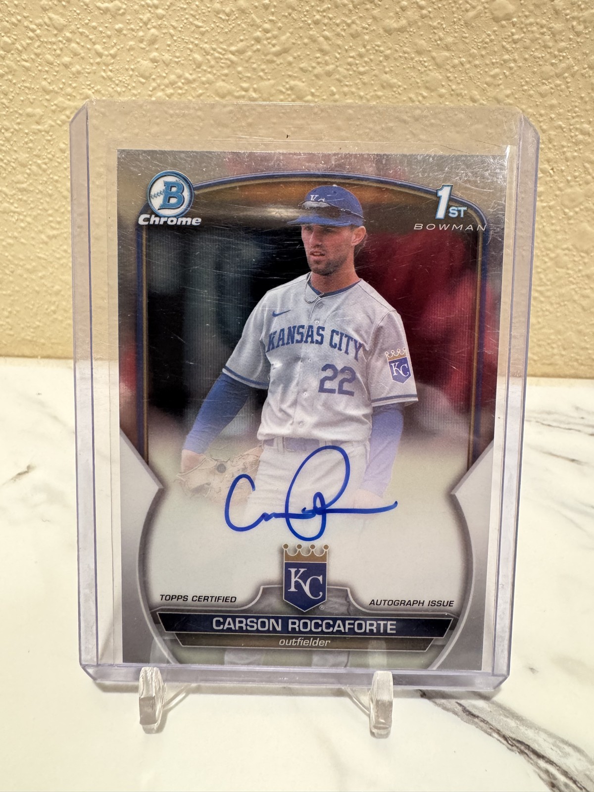 2023 Bowman Draft - Chrome Prospect Autographs Carson Roccaforte #CDA-CR  
