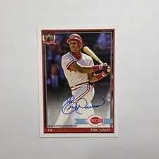 2026 Topps Series 1 1991 On Card Auto Eric Davis #91A-DAV Cincinnati Reds