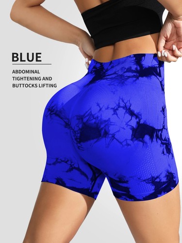 Mujeres Cintura Alta Gimnasio Leggings Tie Dye Fitness Deportes Correr Damas Yoga Pantalones - Imagen 15 de 23