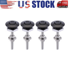 4pcs Universal Black Bumper Push Button Quick Release Latch Fasteners Lock Clip 4pcs Universal Black Bumper Push Button Quick Release Latch Fasteners Lock Clip
