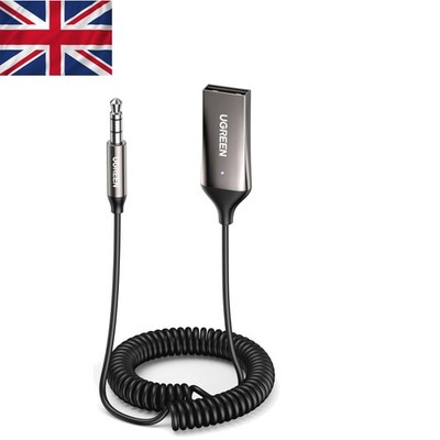 Aluminium Bluetooth Aux Adapter - 10m Reichweite, Freisprechen für Auto & Stereoanlage