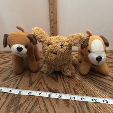 Lot Of 3 Dogs 1 Barks Animated Dogs Stuffed Animal Plush Toys Terrier