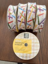 Member's Mark Premium Wired Edge Ribbon 1.5" Wide, 50 Yards, 5 Rolls