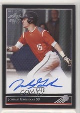 2018 Leaf Ultimate Draft Silver Spectrum 6/15 Jordan Groshans #BG-JG2 Auto 07ca